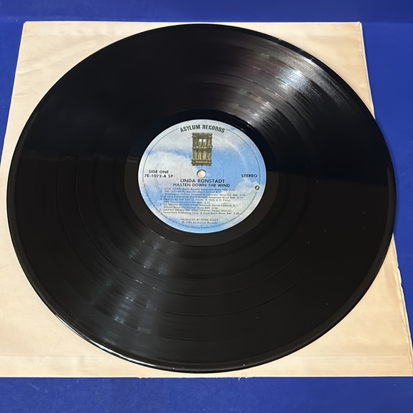 Linda Ronstadt Hasten Down the Wind LP 33RPM Asylum Records First Pressing - Picture 5 of 6